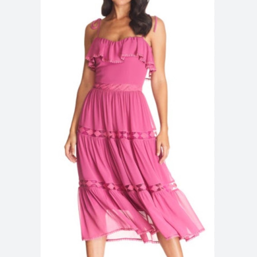 DRESS THE POPULATION Summer Dress Size Large